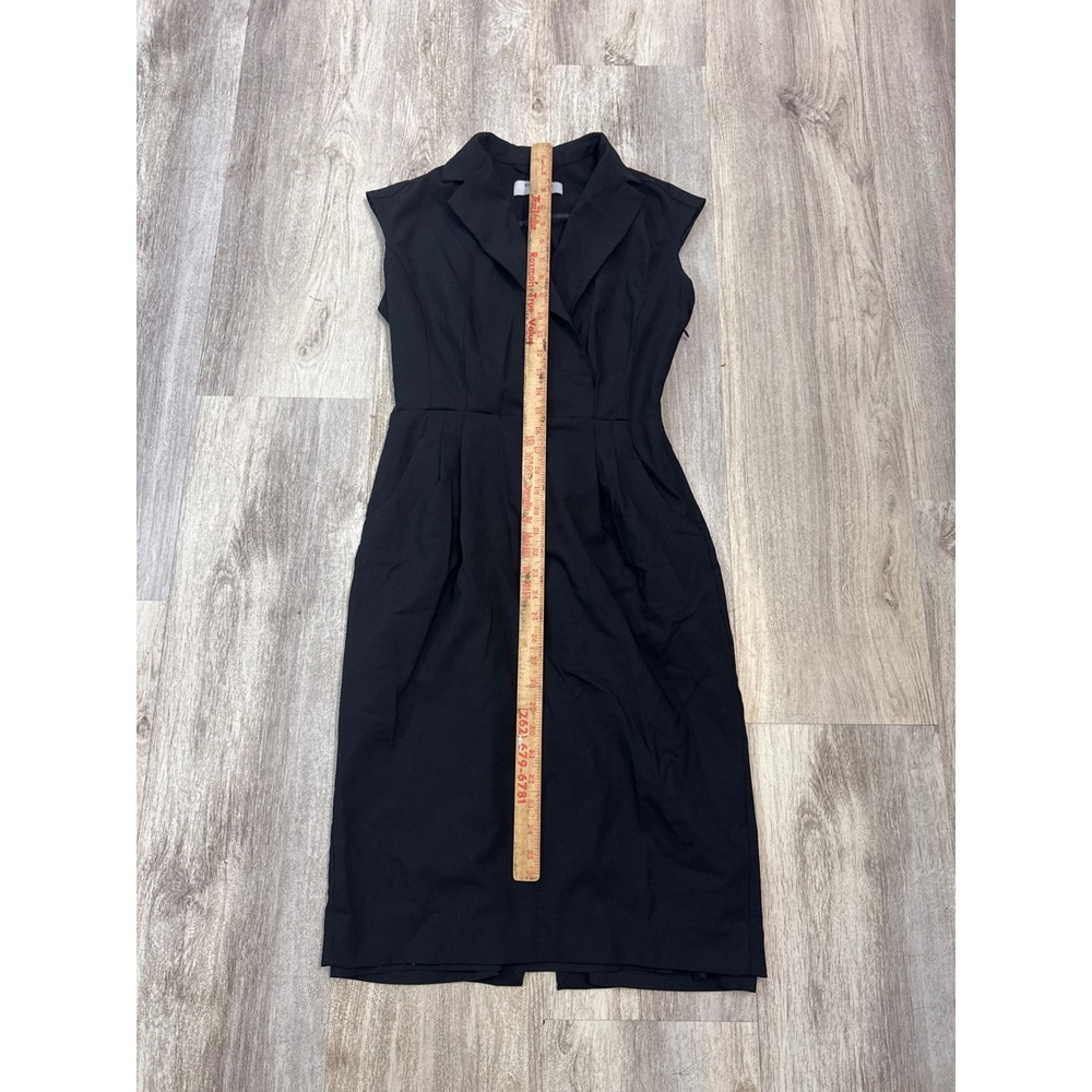 MM.LaFleur The Catherine Dress Black Wool Blend Cap Sleeve Sheath Dress Size 0 - Picture 7 of 10